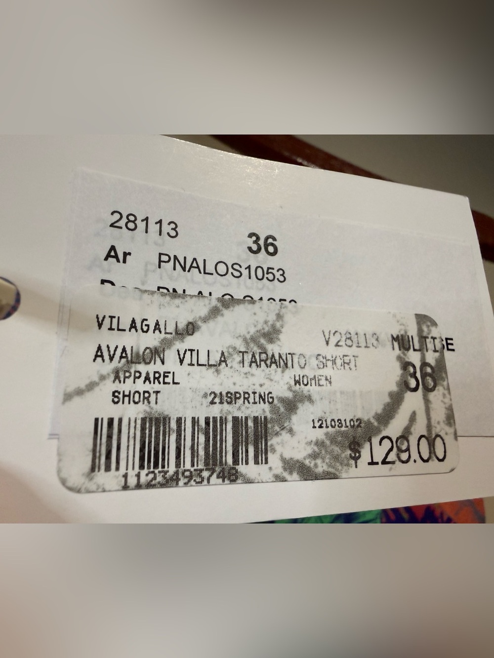Vilagallo Avalon Villa Taranto Short multi color size 36 or us size 4 - Picture 6 of 12